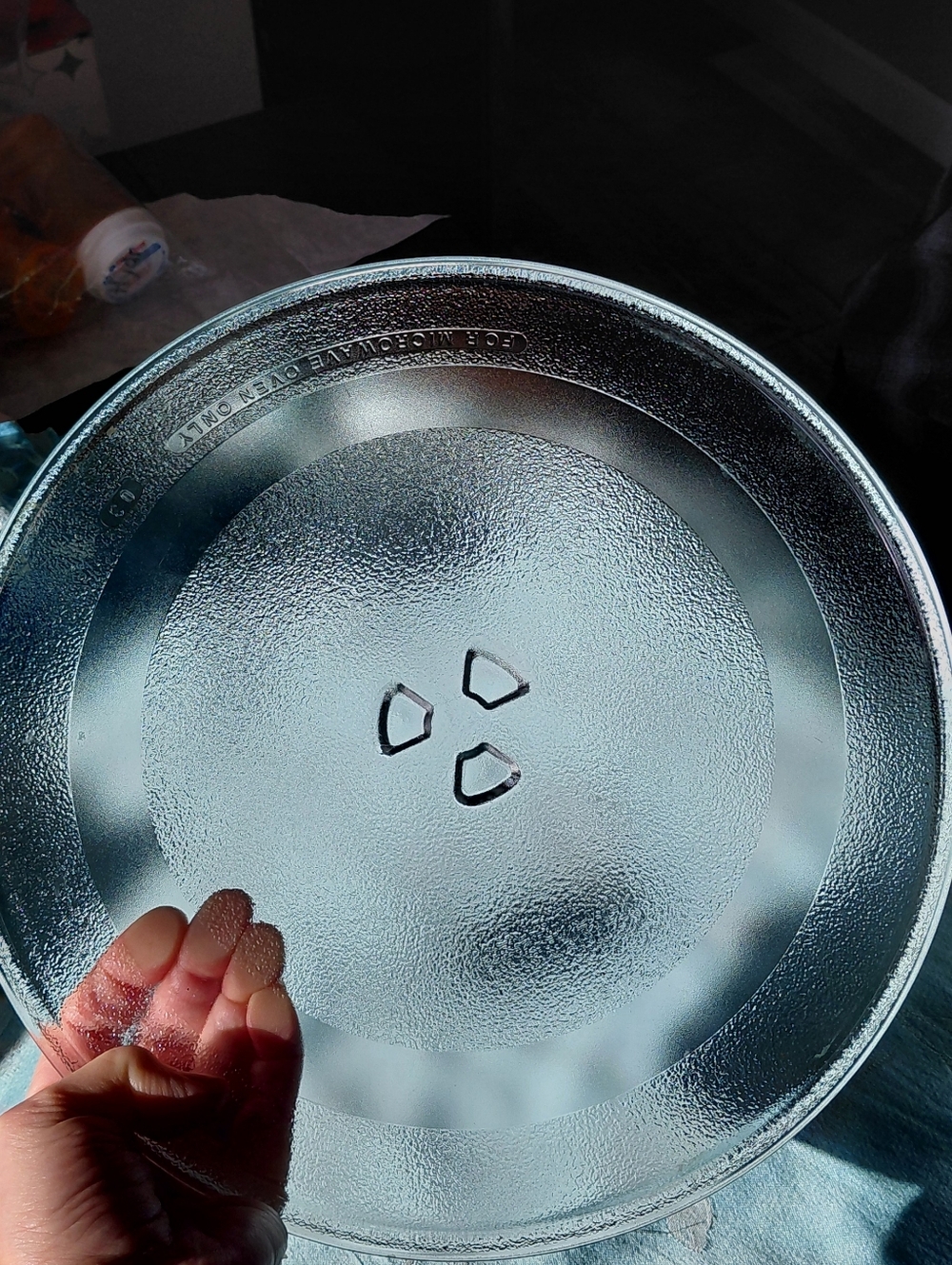 12" Clear Glass Microwave Replacement Turntable Plate - Picture 2 of 4